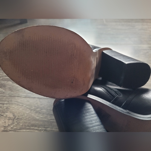 SixtySeven black leather open toe booties in size 36. - Picture 6 of 6